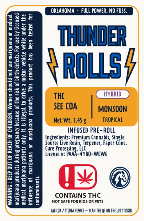 Monsoon — Thunder Rolls label